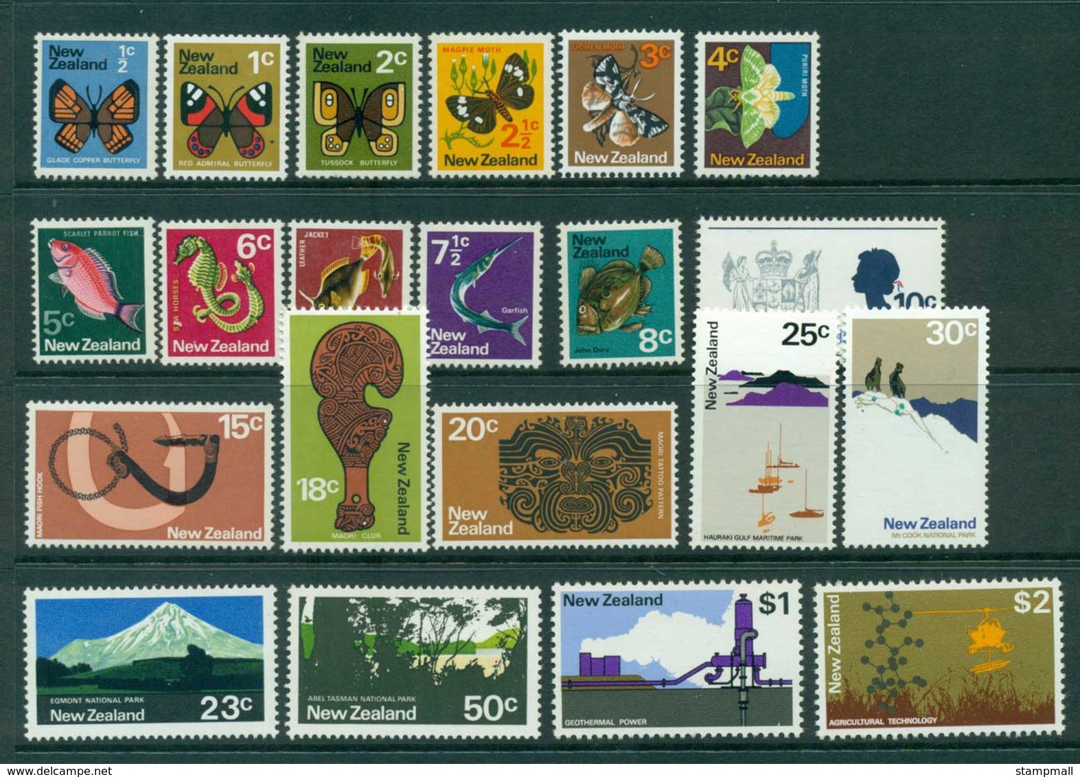 New Zealand 1970-1 Defins MUH (21) Lot28588 - Neufs