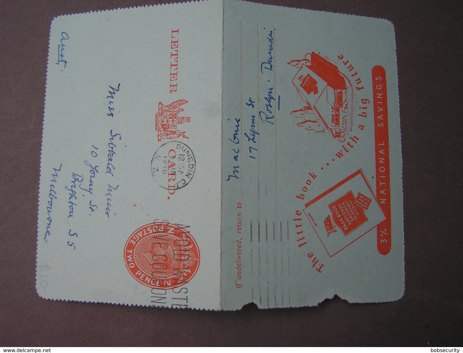 NZ Letter Card 1948 - Postal Stationery