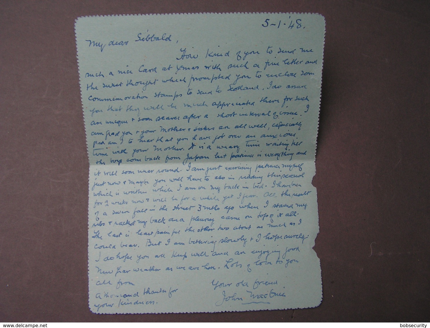 NZ Letter Card 1948 - Postal Stationery
