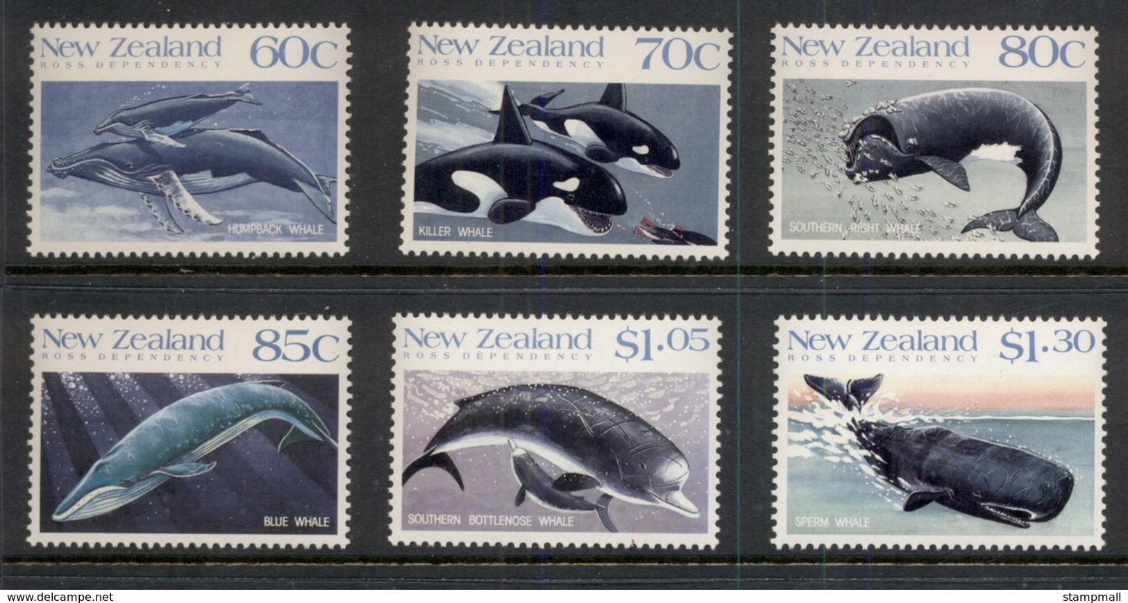 Ross Dependency 1988 Whales MUH - Unused Stamps