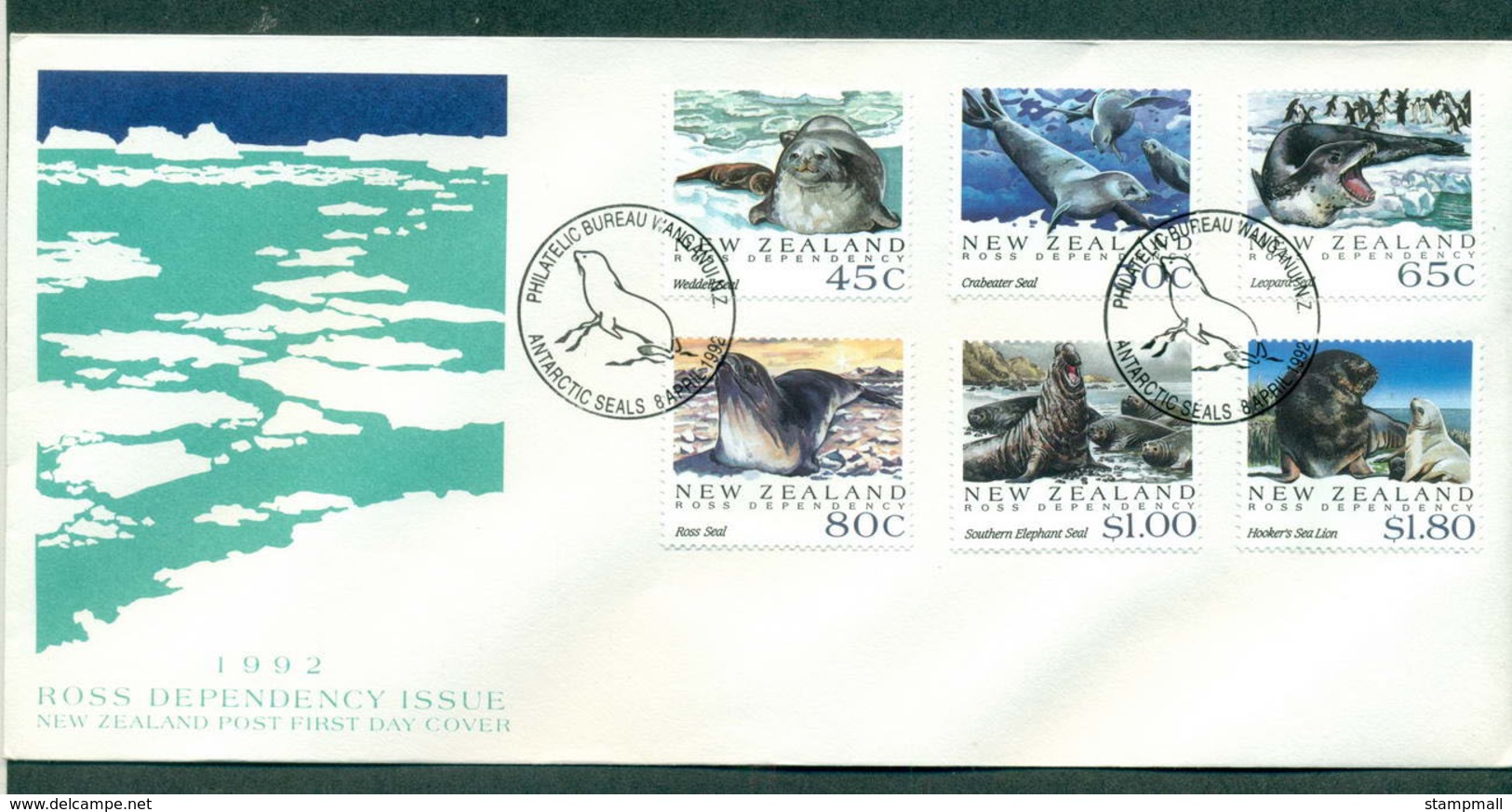 Ross Dependency 1992 Sealions FDC Lot52886 - Unused Stamps