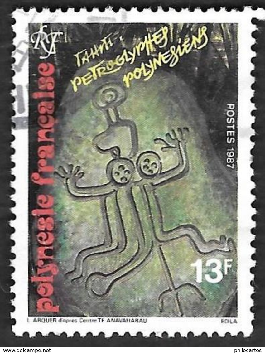 POLYNESIE 1987  -  YT  280 - Petroglyphes - Oblitéré - Oblitérés