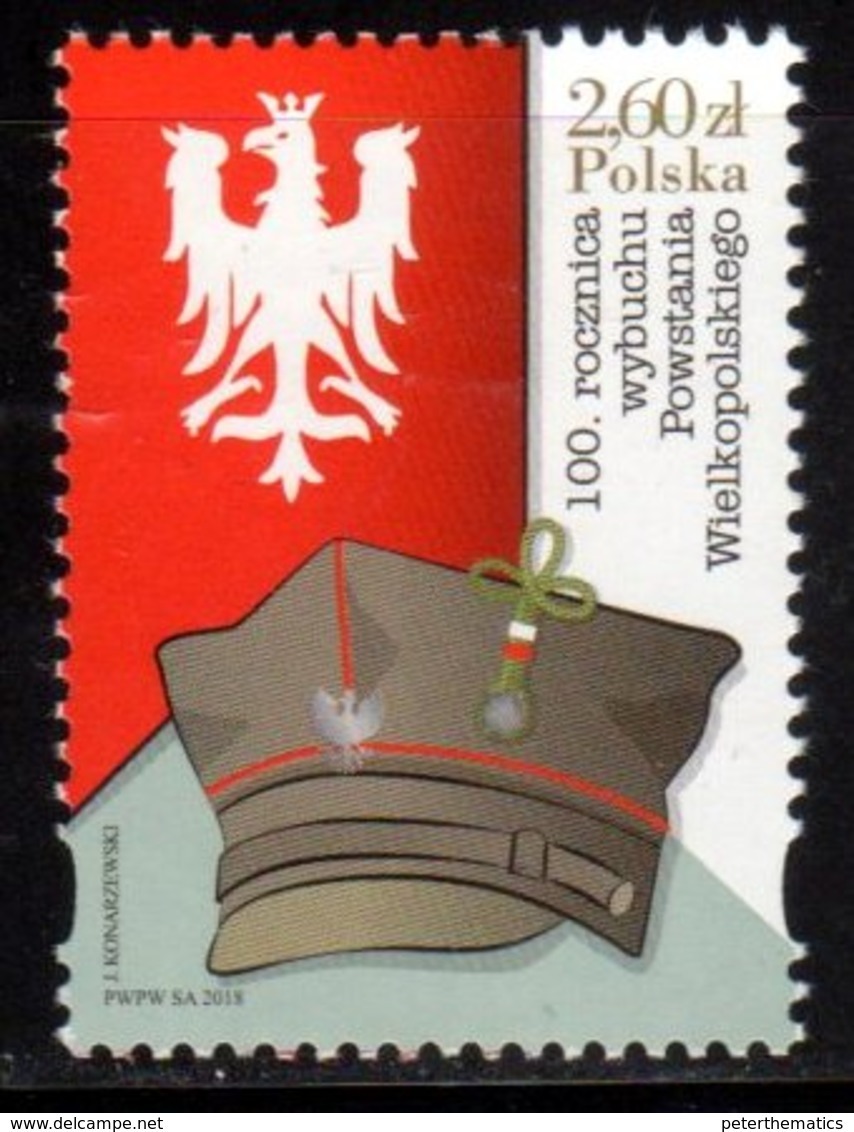 POLAND, 2018, MNH, HISTORY, WIELKOPILSKIE UPRISING, MILITARY, 1v - Other & Unclassified