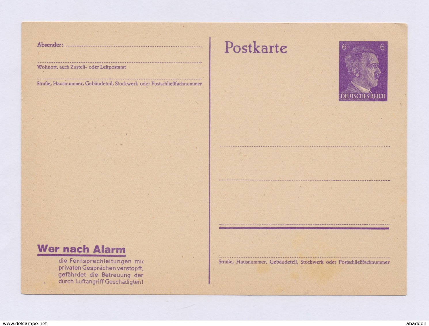 DR Postkarte P 312/07 " Wer Nach Alarm " - Ungebraucht - Other & Unclassified