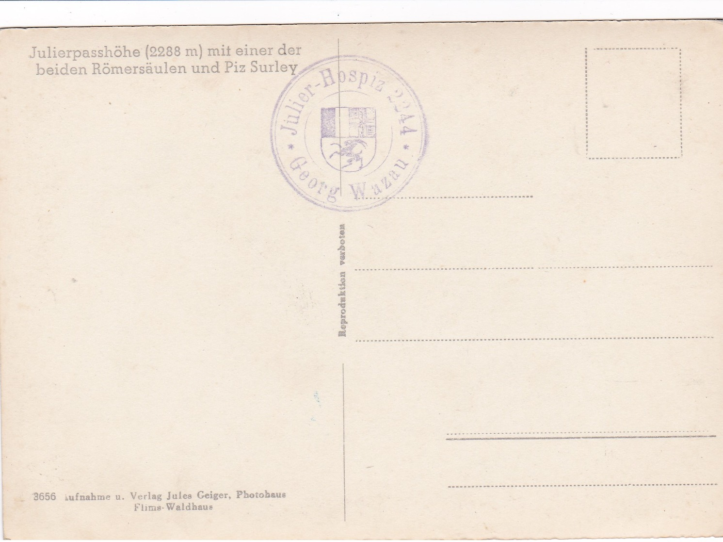 Modern Post Card Of Julierpasshohe,Albula Range Of The Alps, Switzerland.,L61. - Other & Unclassified