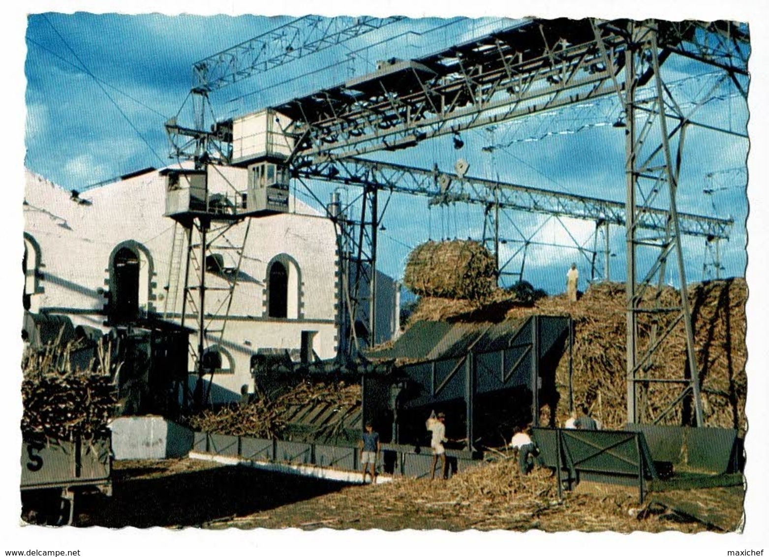 La Réunion En Couleurs Naturelles - Usine Sucrière "Le Gol" Saint Louis (animation) Circ Sans Date, Sous Enveloppe - Reunion