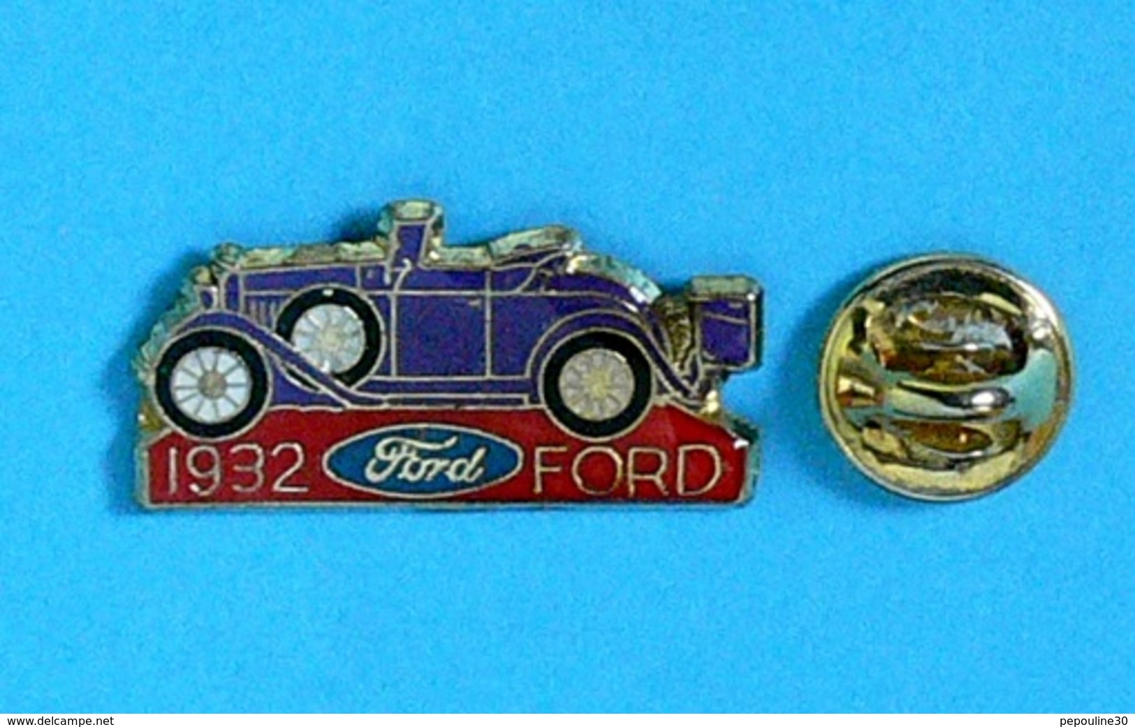 1 PIN'S  //  ** FORD V8 / MODEL 40-760 CABRIOLET / 1932  ** - Ford