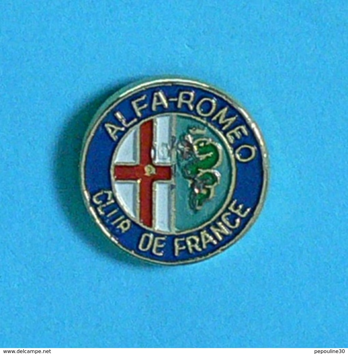 1 PIN'S  //  ** LOGO / ALFA-ROMEO / CLUB DE FRANCE ** - Alfa Romeo