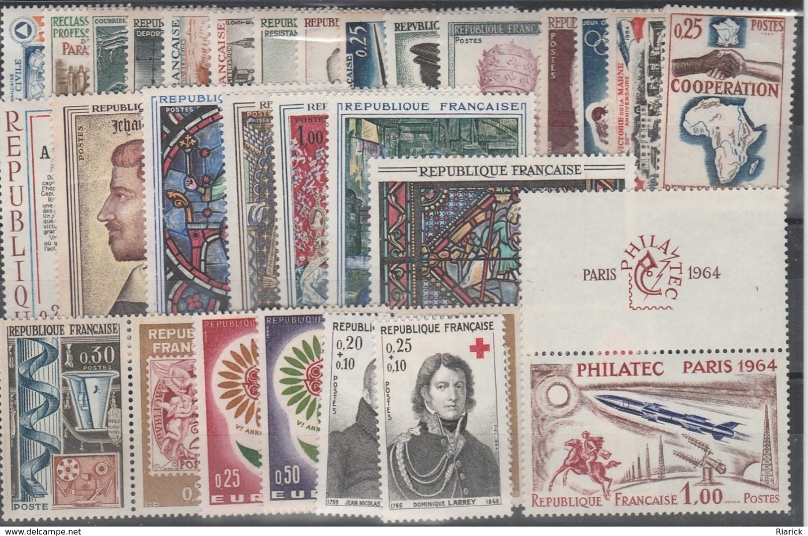FRANCE ANNEE COMPLETE 1964 MNH Neufs - - 1960-1969