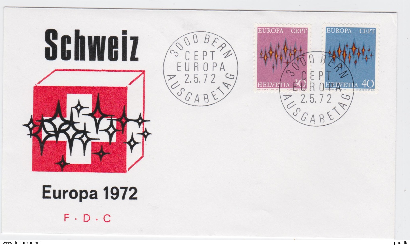 Switzerland 1972 FDC Europa CEPT (G100-51) - 1972