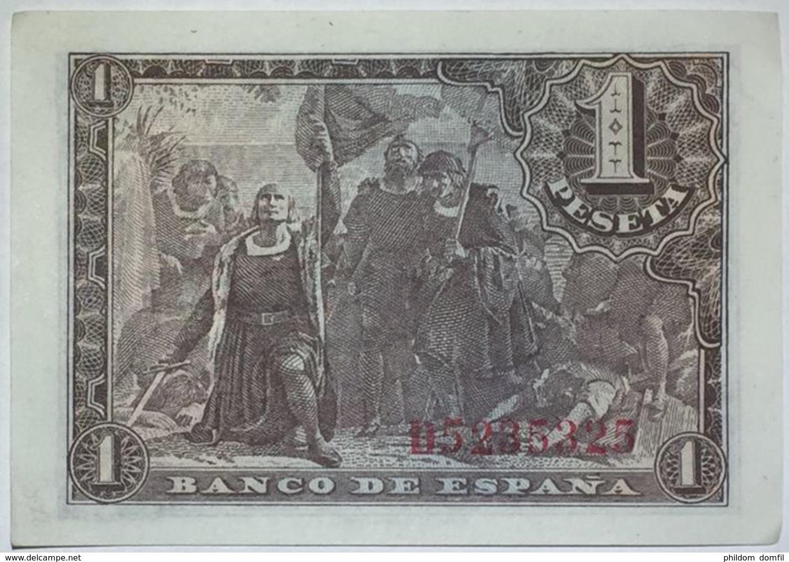 Ref. 117-522 - BIN SPAIN . 1943. 1 Peseta Estado Espa�ol 21 De Mayo De 1943. 1 Peseta Estado Espa�ol 21 De Mayo De 1943 - Other & Unclassified