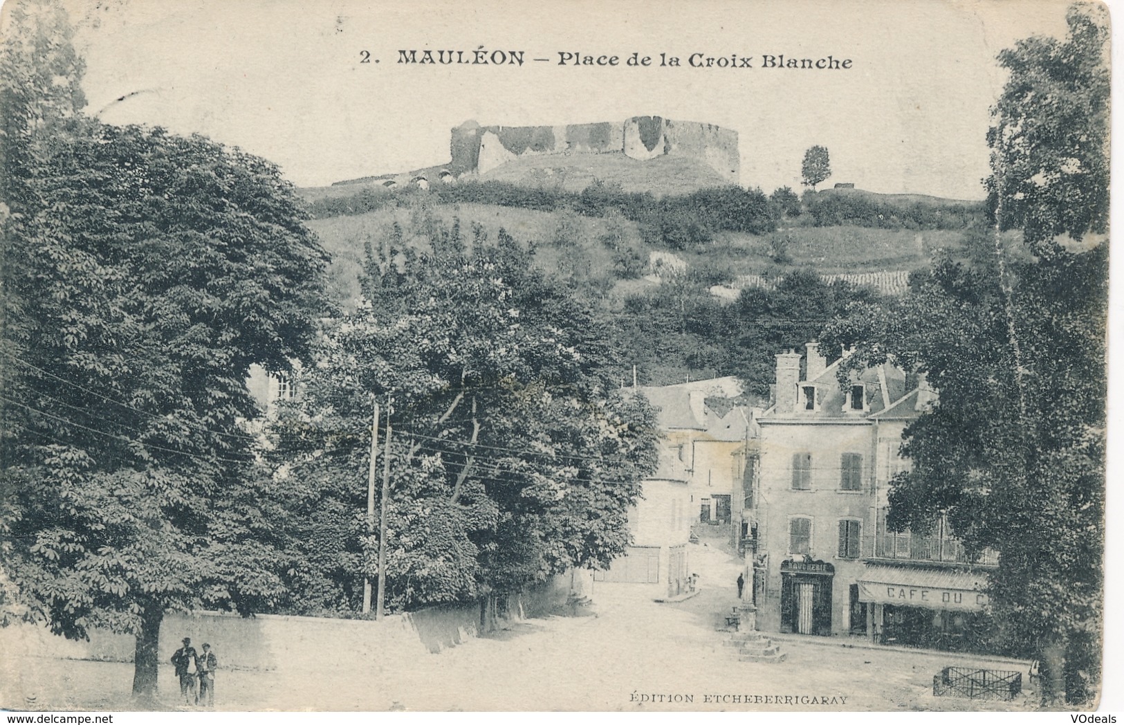 CPA - France - (65) Hautes Pyrénées - Mauléon - Place De La Croix Blanche - Mauleon Barousse