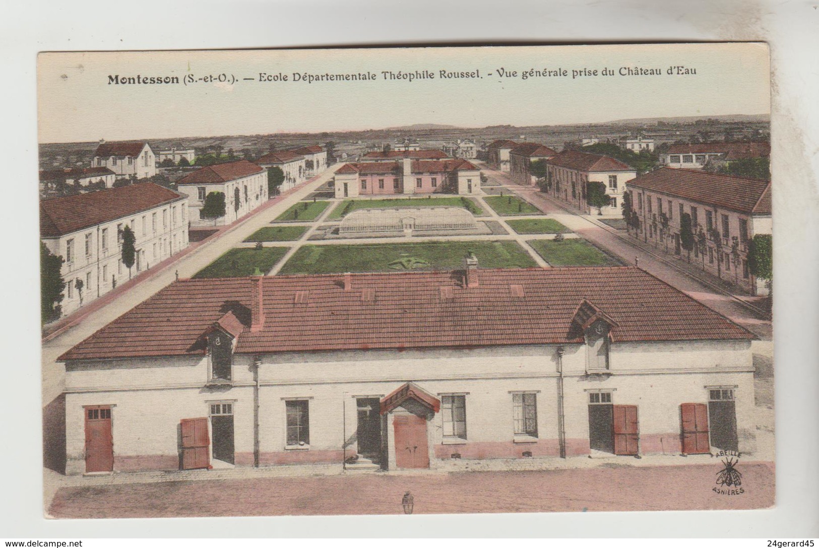 CPA MONTESSON (Yvelines) - Ecole Départementale Théophile Roussel Vue Générale Prise Du Château D'eau - Montesson