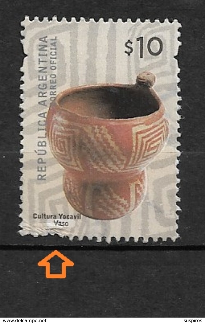 ARGENTINA  2008 Cultural Heritage - Pottery /Vaso Cultura Yocavil  Ø - Gebraucht