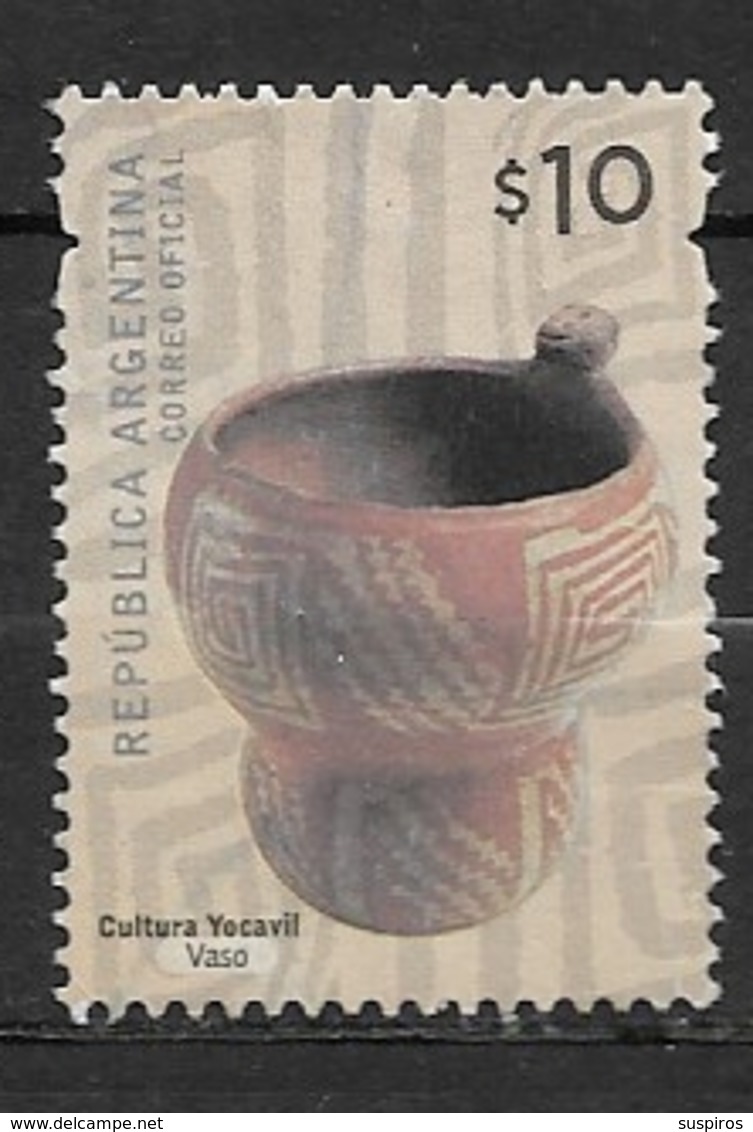 ARGENTINA  2008 Cultural Heritage - Pottery /Vaso Cultura Yocavil  * - Gebraucht