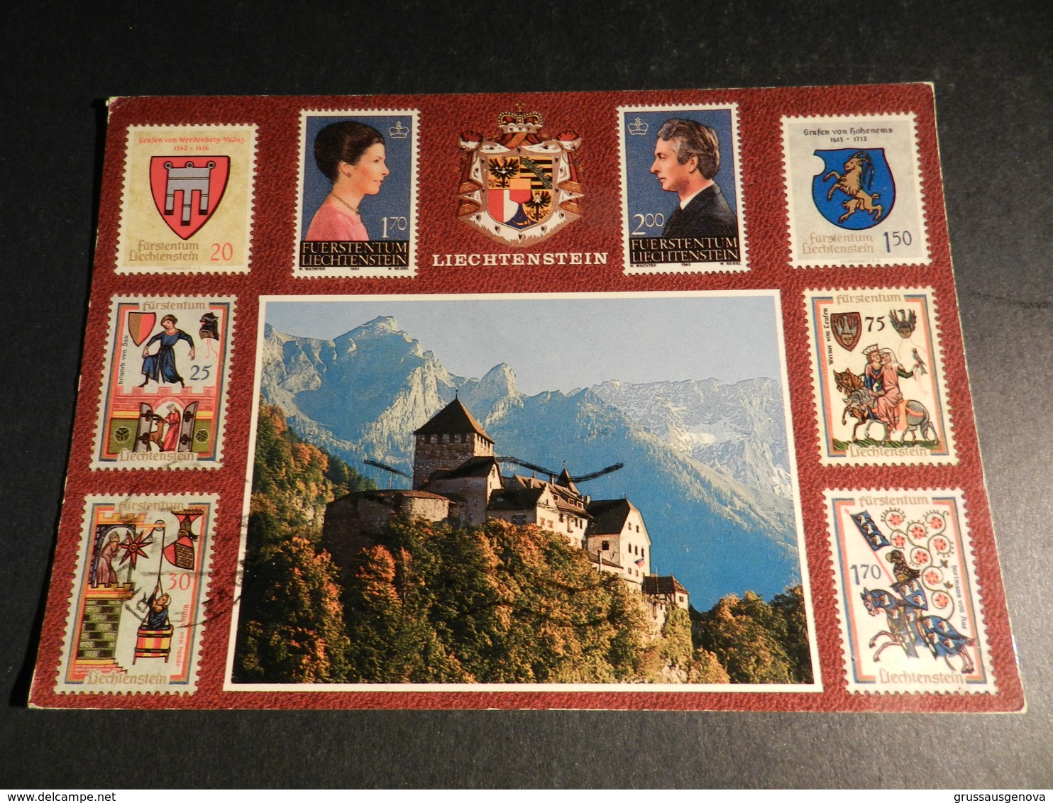 19942) LIECHTENSTEIN SCHLOSS VADUZ FURST HANS ADAM II UND MARIE VIAGGIATA - Liechtenstein