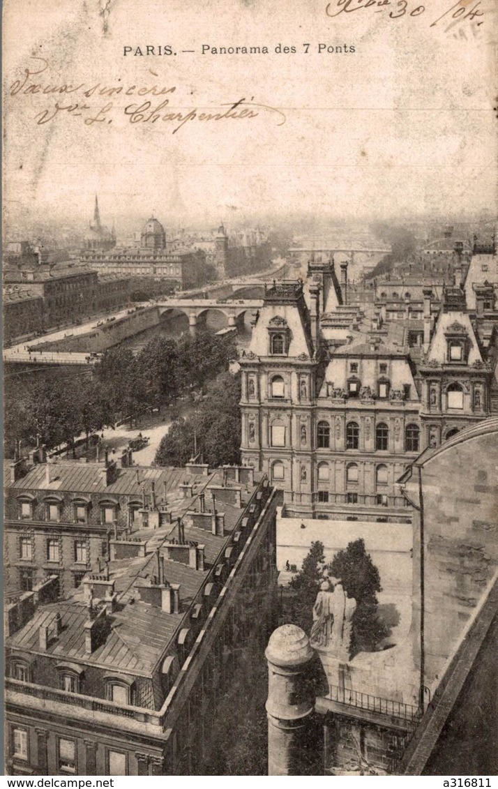 PARIS  PANORAMA DES 7 PONTS - Multi-vues, Vues Panoramiques