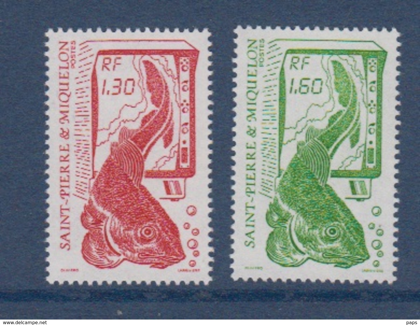 S.P.M.-1988-N°490/491** LA PECHE - Neufs