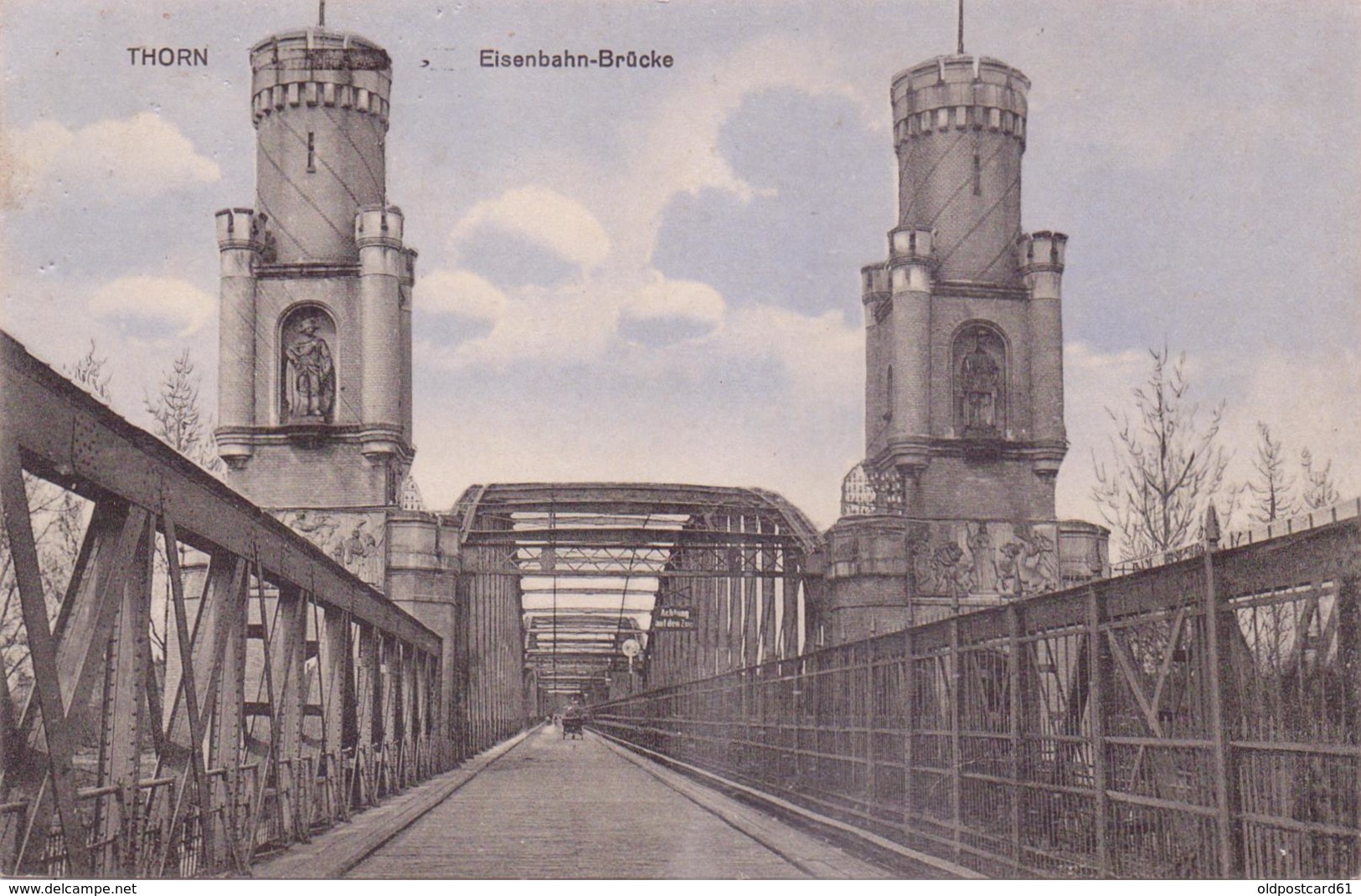 Seltene ALTE  AK  THORN - Torun / Pommern / Polen  - Eisenbahnbrücke - 1910 Gedruckt - Pommern