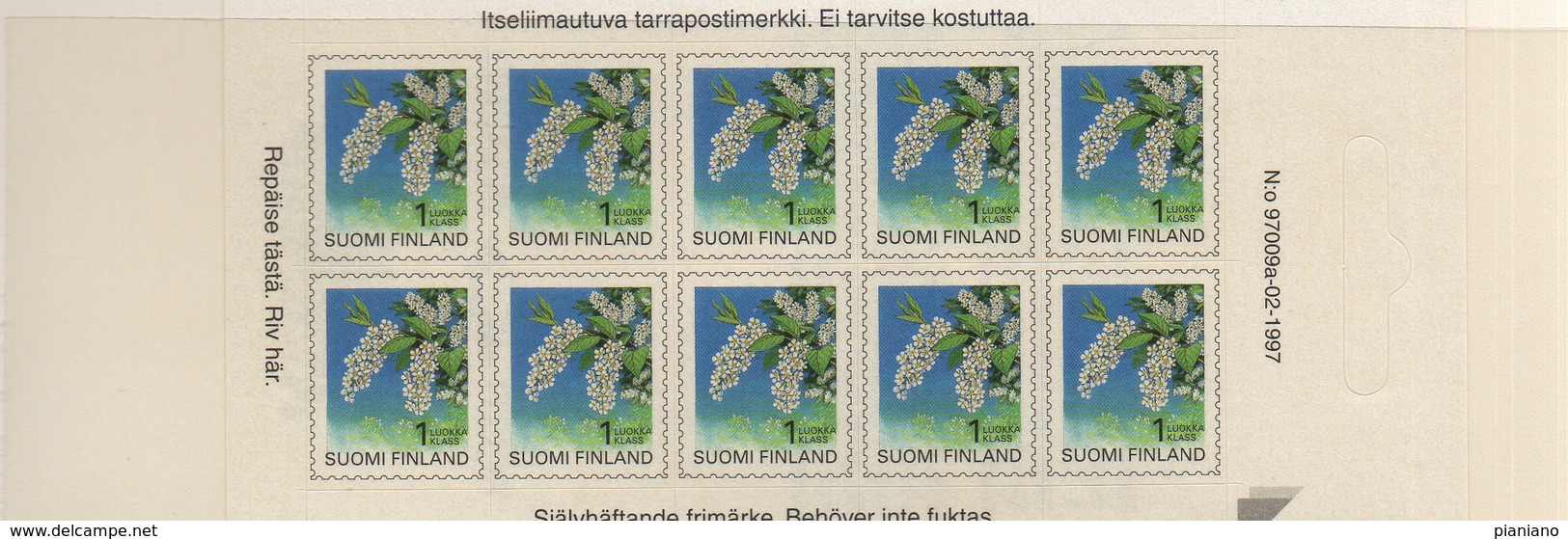 PIA - FINLANDIA - 1997 - Piante E Fiori Delle Provincie Finlandesi - Ciliege A Grappoli - Autoadesivo    - (Yv C 1345) - Libretti