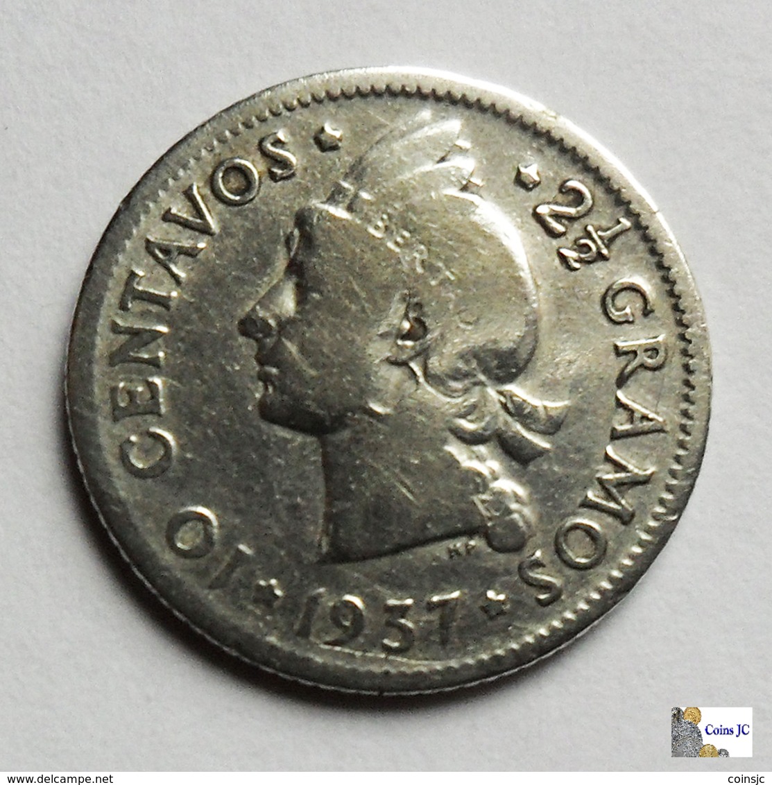 Dominican Republic - 10 Centavos - 1937 - Dominicaanse Republiek