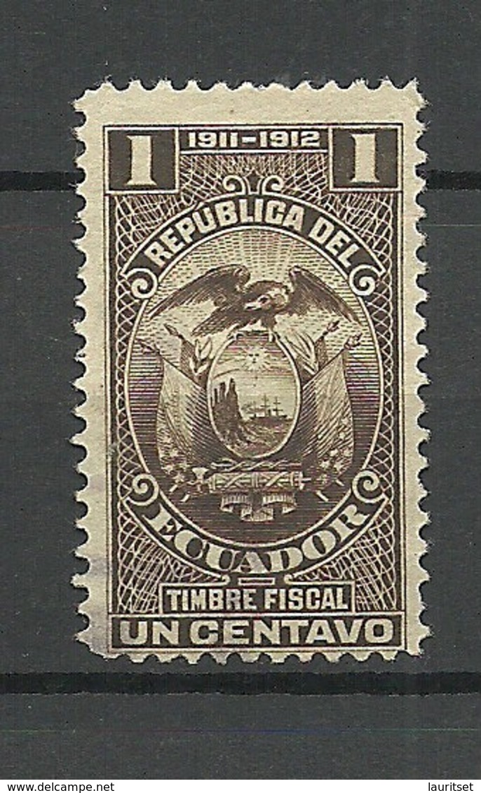 ECUADOR 1911/12 Revenue Tax Stamp Timbre Fiscal O - Ecuador