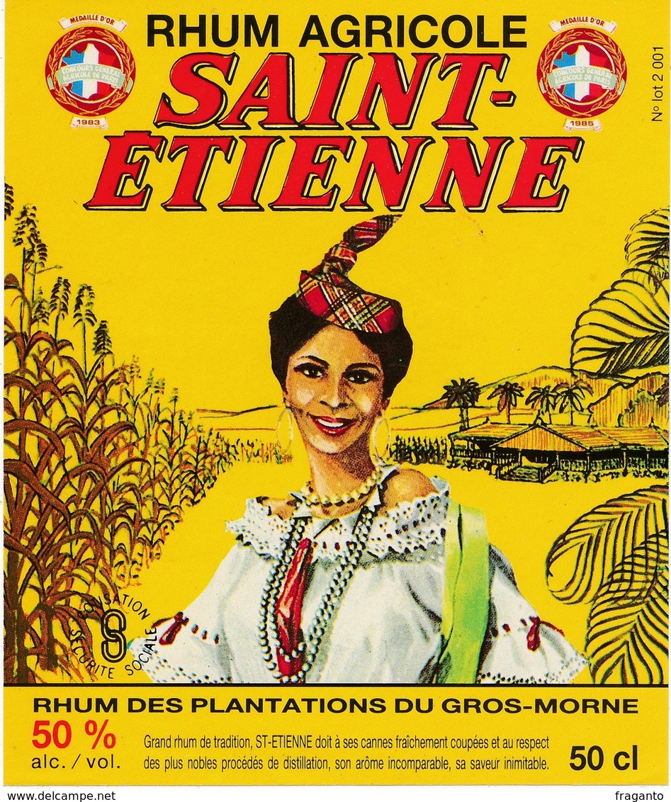 Étiquette De Rhum Saint Etienne - Rhum