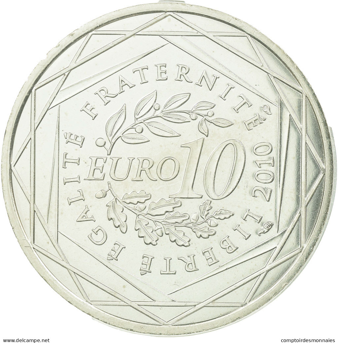 France, 10 Euro, Martinique, 2010, SPL, Argent, Gadoury:EU399, KM:1662 - France