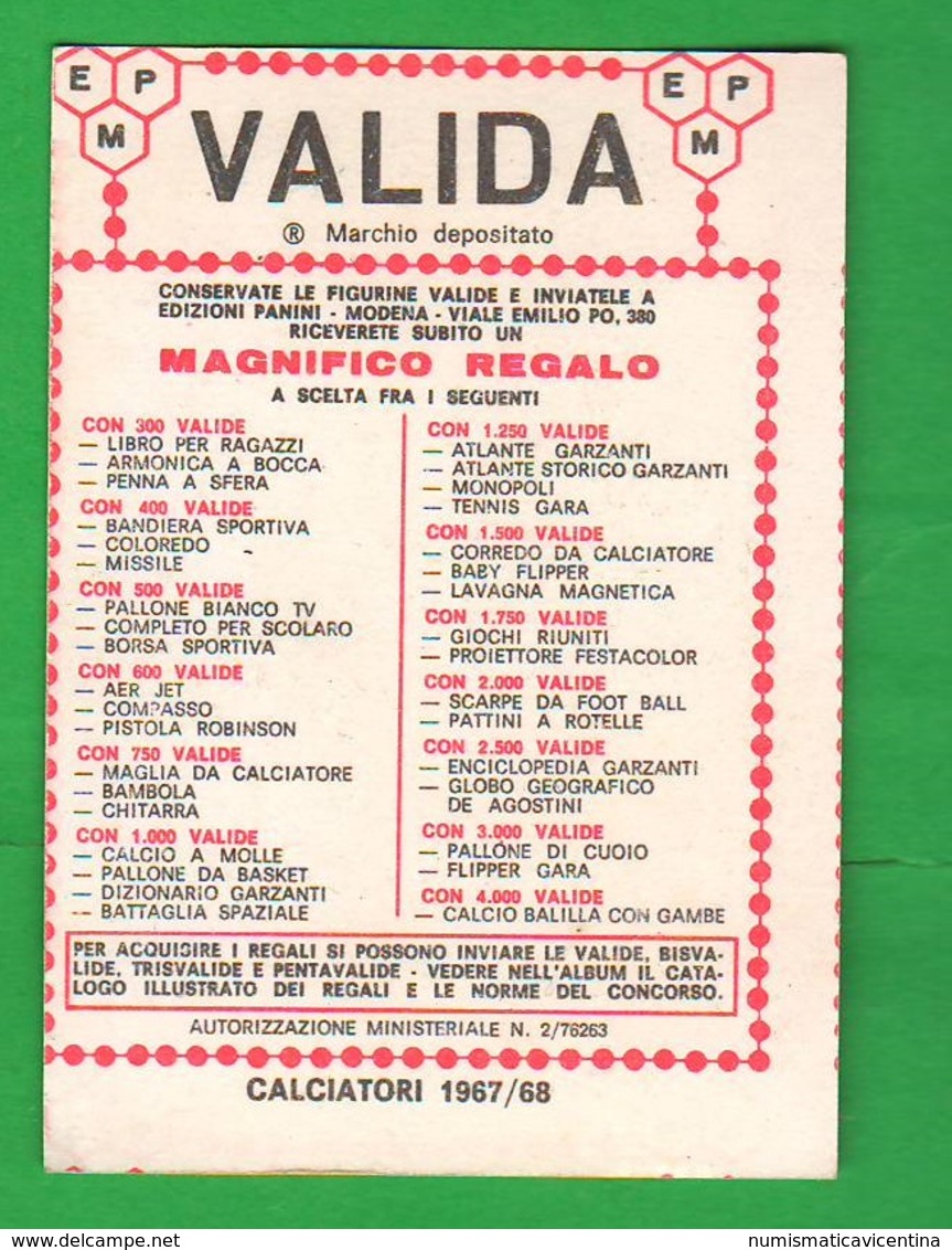 Calcio PANINI Sampdoria MATTEUCCI E. Figurine VALIDA Calciatori - Edizione Italiana