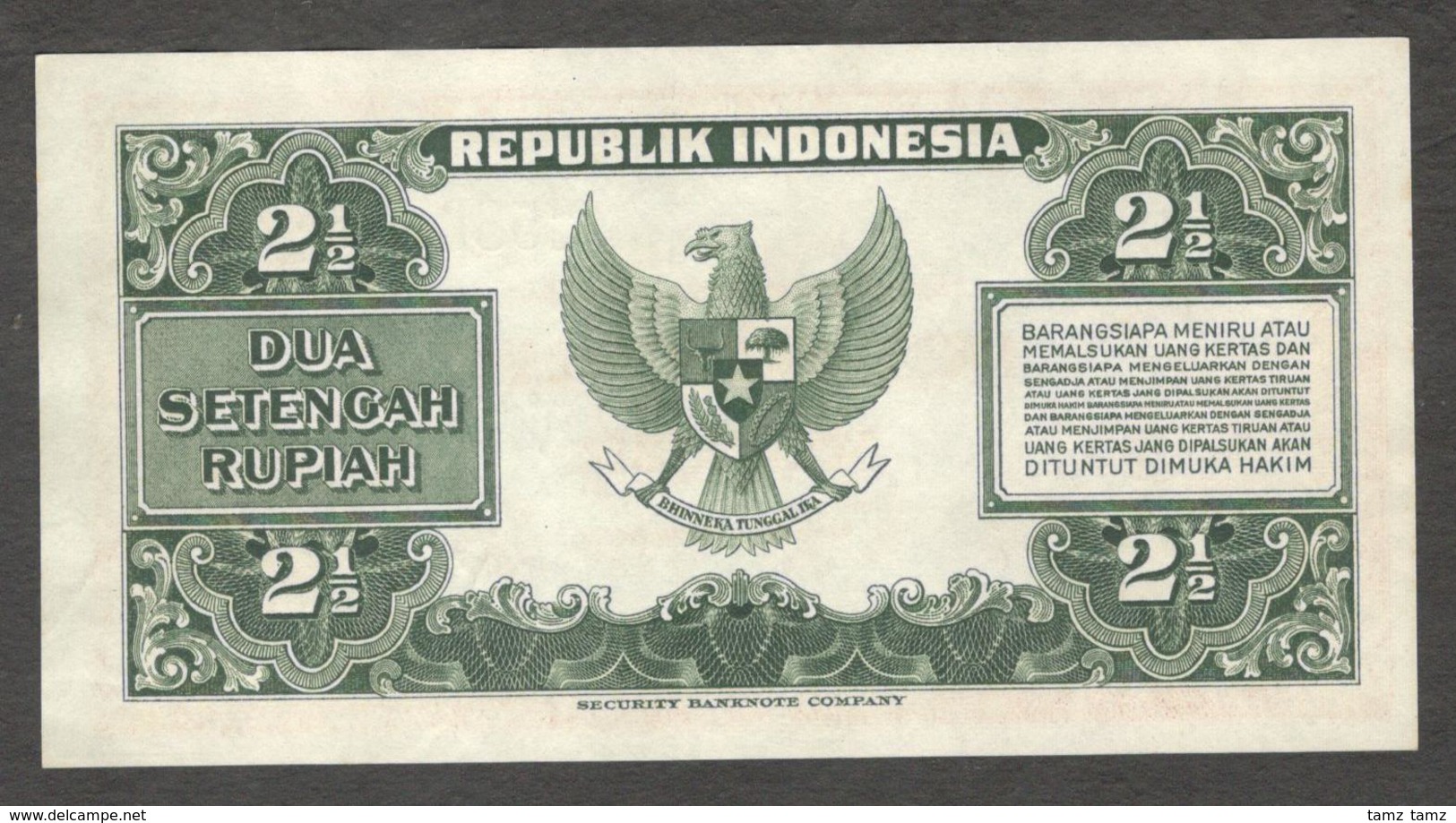 Indonesia 2.5 2 1/2 Rupiah 1951 UNC - Indonésie