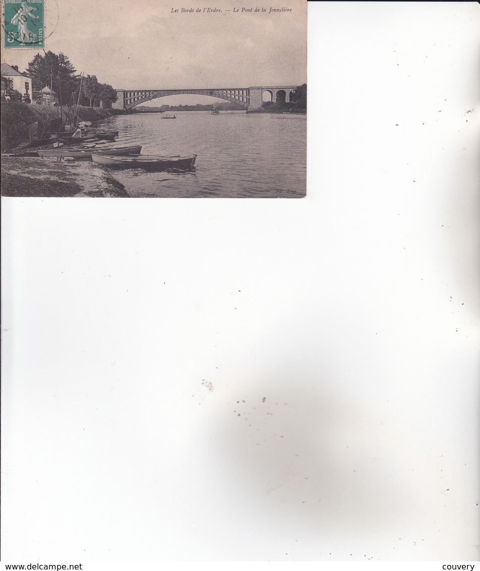 CPA 44 ,LES BORDS DE L'ERDRE ,Pont De La Jonnelière. (1914) - Nort Sur Erdre
