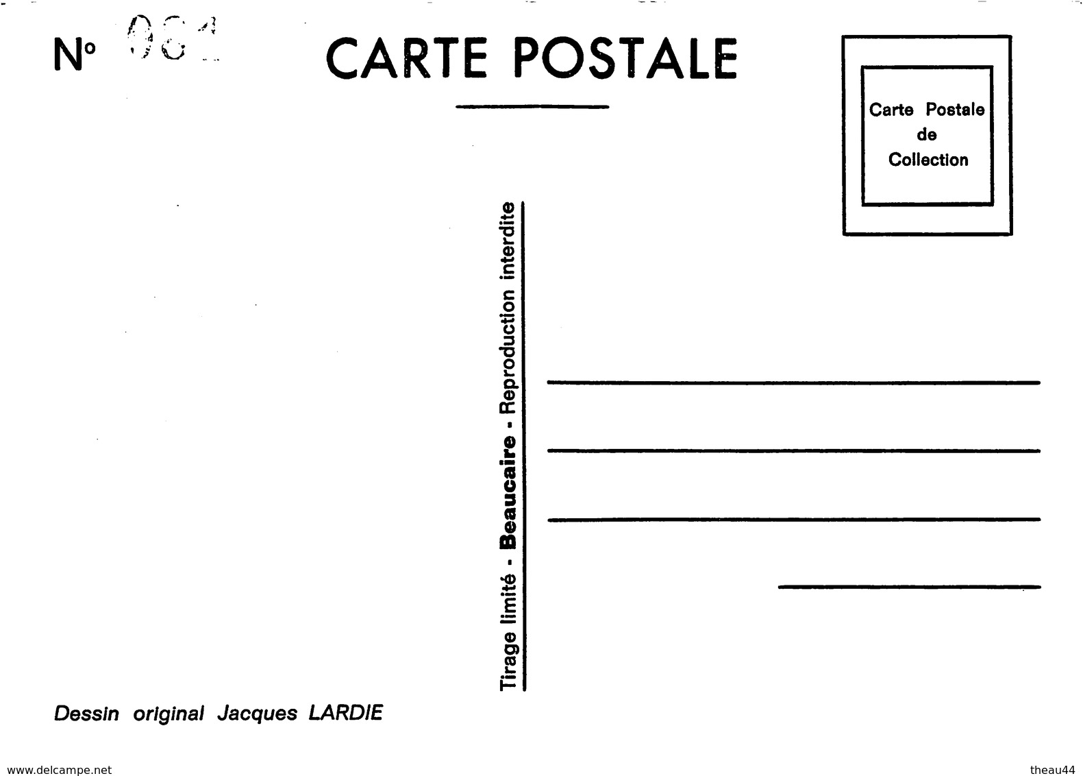 ¤¤  -  Illustrateur "LARDIE"  -  TGV  -  Politique  -  Laurent FABIUS  -  Tirage Limité 85 Ex  -  ¤¤ - Autres & Non Classés