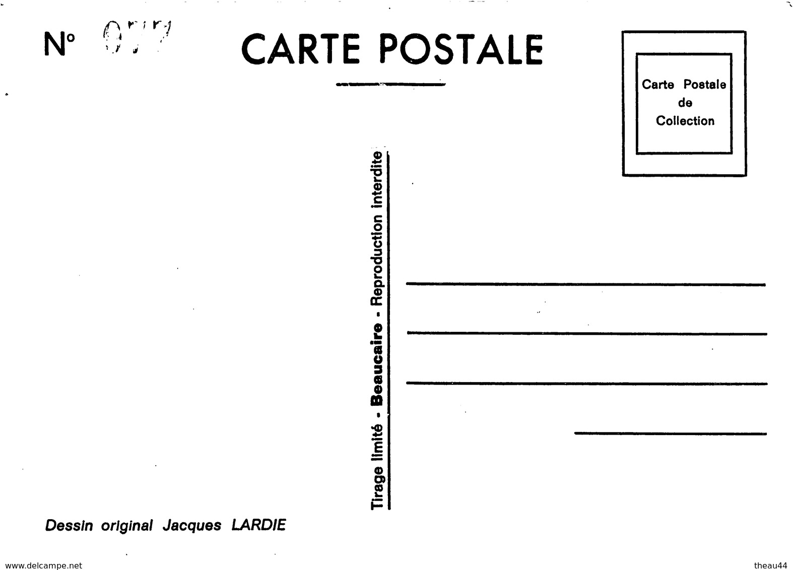 ¤¤  -  Illustrateur "LARDIE"  -  TGV  -  Politique  -  Valéry Giscard-D'Estaing  -  Tirage Limité 85 Ex  -  ¤¤ - Other & Unclassified