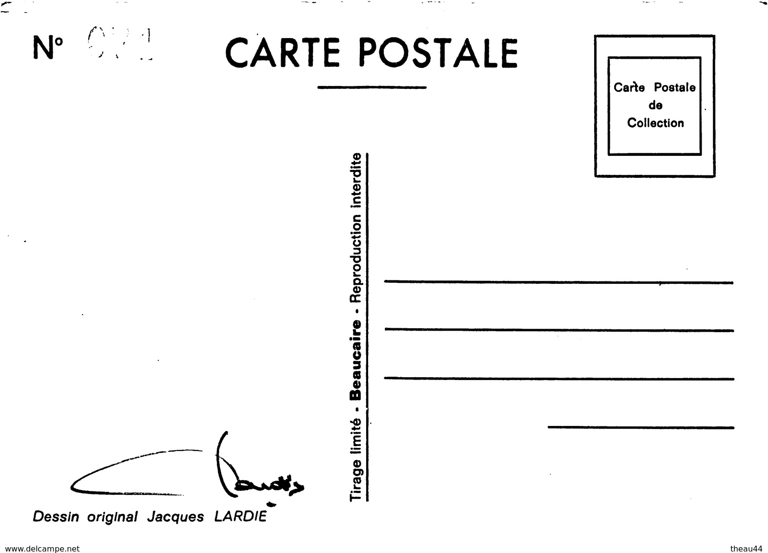 ¤¤  -  Illustrateur "LARDIE"  -  TGV  -  Politique  -  Michel ROCARD  -  Tirage Limité 85 Ex  -  ¤¤ - Other & Unclassified