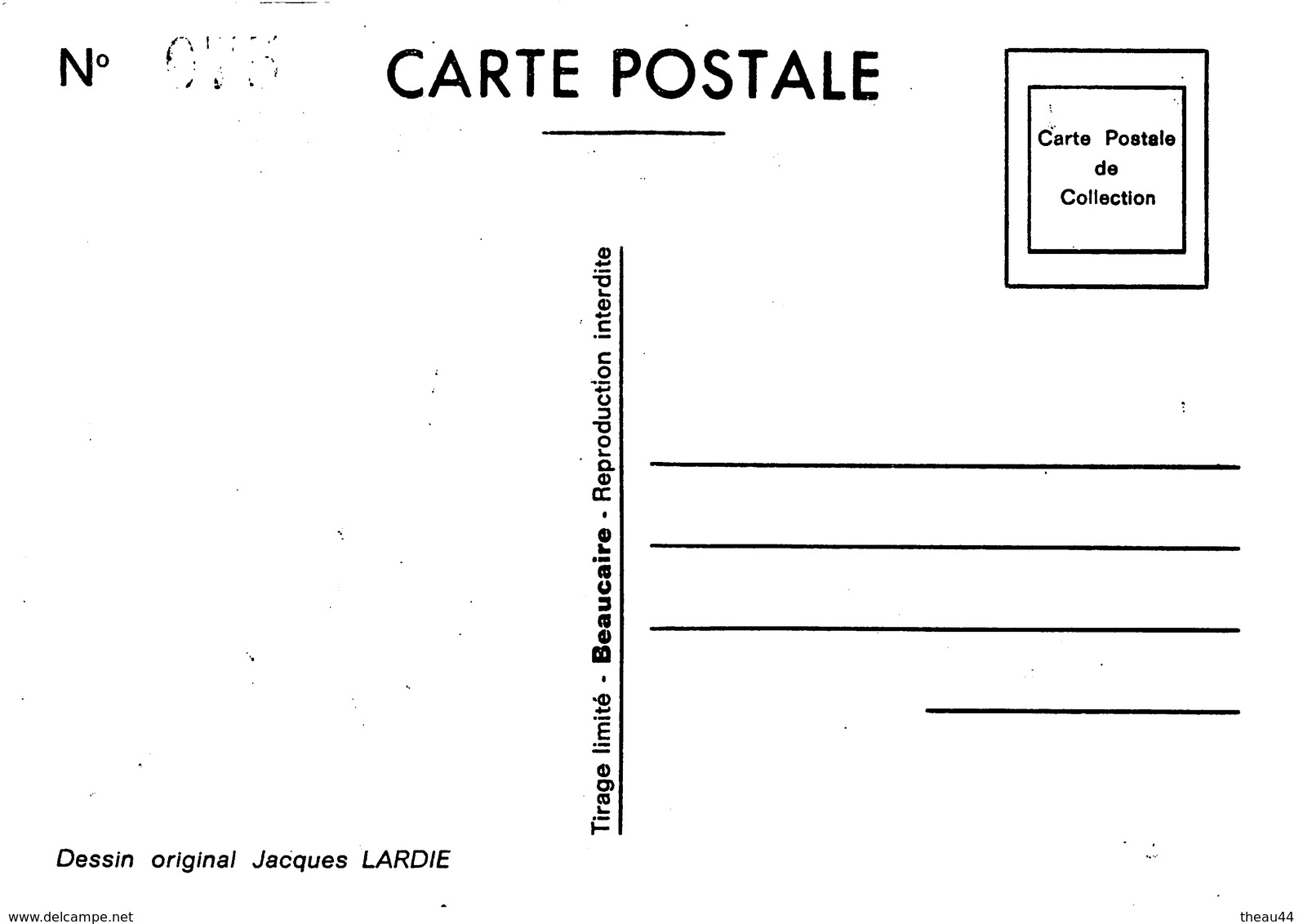 ¤¤  -  Illustrateur "LARDIE"  -  TGV  -  Politique  -  Laurent FABIUS  -  Tirage Limité 85 Ex  -  ¤¤ - Other & Unclassified