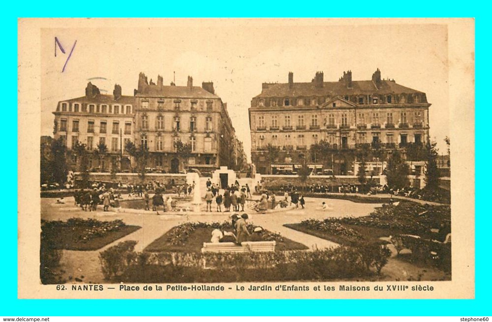 A763 / 333 44 - NANTES Place De La Petite Hollande Jardin D'Enfants - Nantes