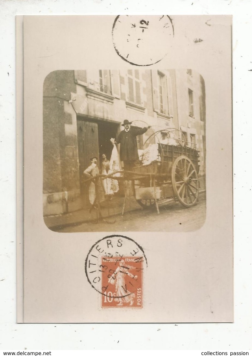 Photographie De Cp , Métier, POITIERS ,1911 - Altri & Non Classificati