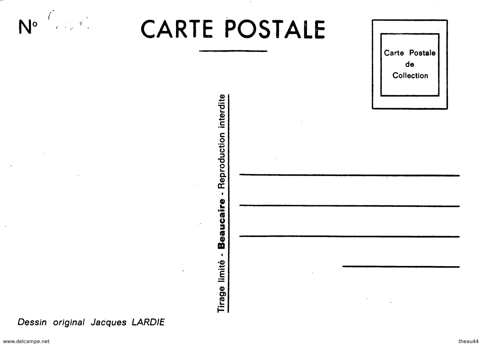 ¤¤  -  Illustrateur "LARDIE"  -  TGV  -  Record Du Monde De Vitesse Le 5 Décembre 1989 -  Tirage Limité 85 Ex  -  ¤¤ - Andere & Zonder Classificatie