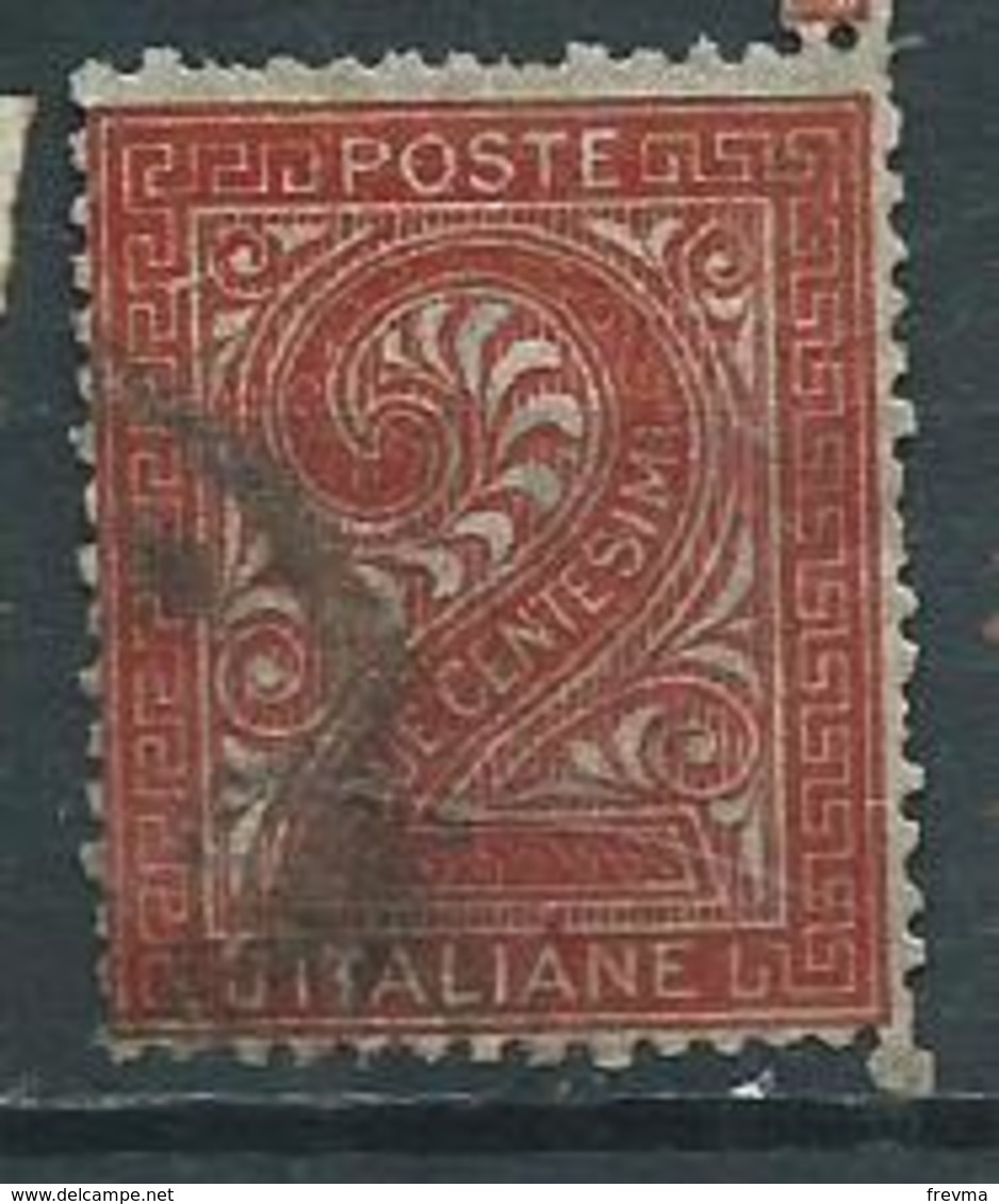 Timbre Italie 1863 - Usati