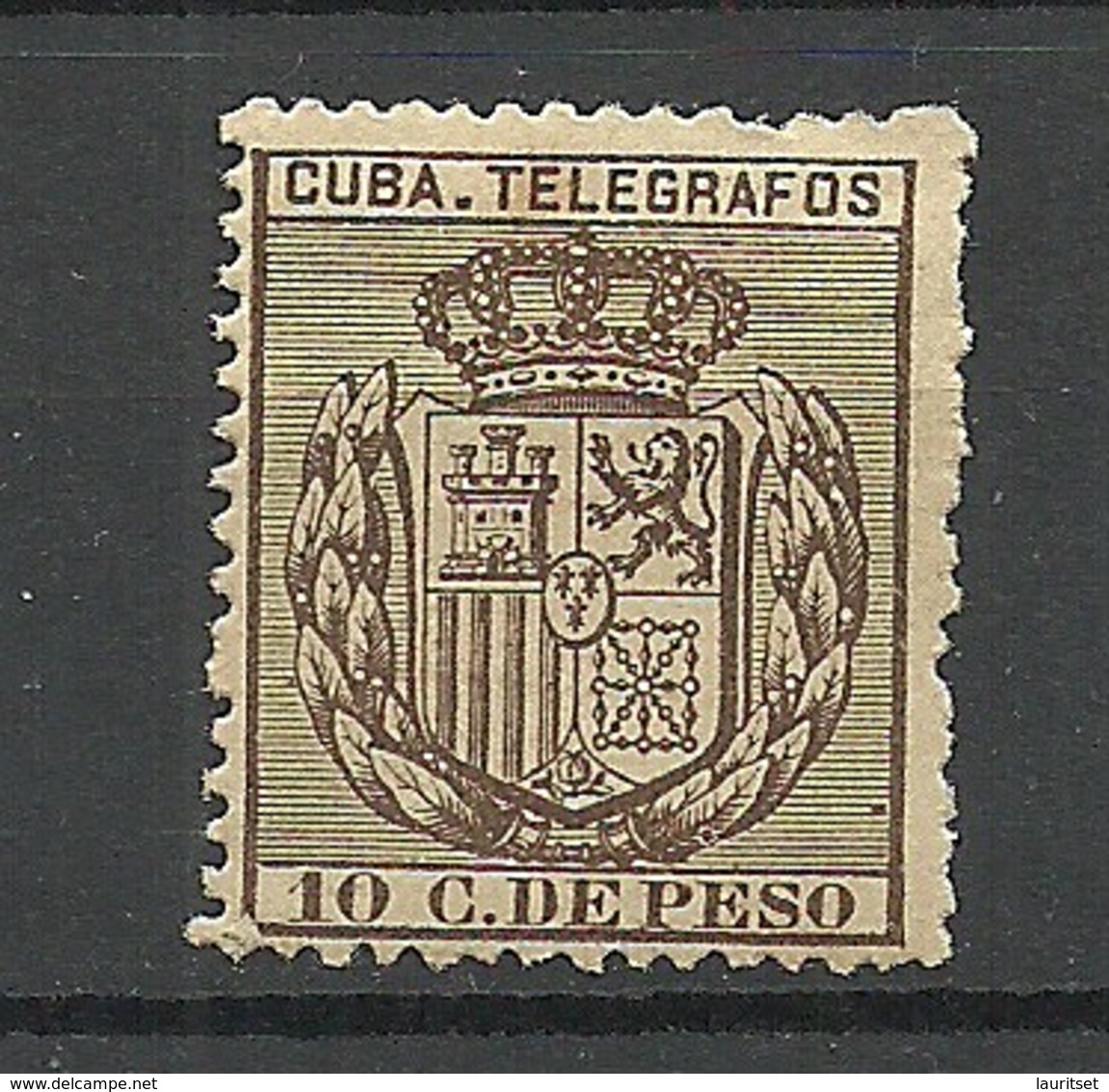 KUBA Cuba Old Telegraph Stamp 20 Pesos MNH - Télégraphes