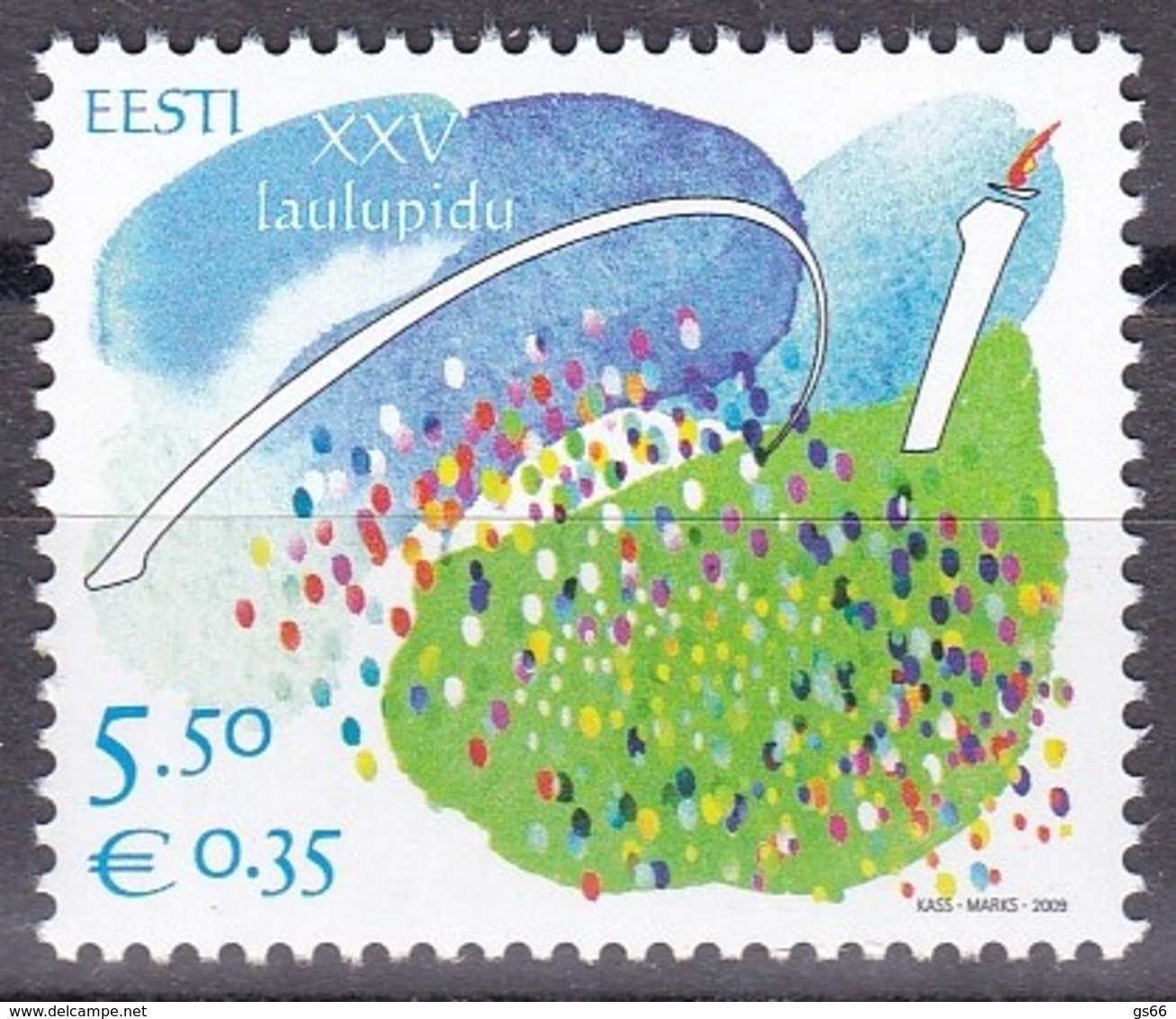 EESTI, 2009, 641, 25. Sängerfest.  MNH ** - Estland