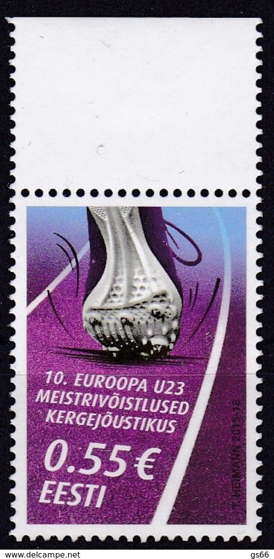 EESTI, 2015, 831,  Leichtathletikmeisterschaften  MNH ** - Estland