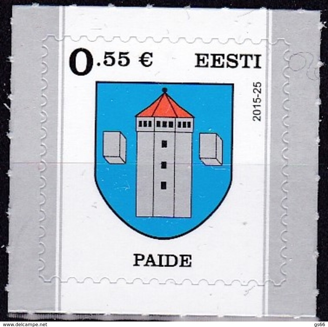EESTI, 2015, 838,  Stadtwappen : Paide (Weißenstein).  MNH ** - Estland