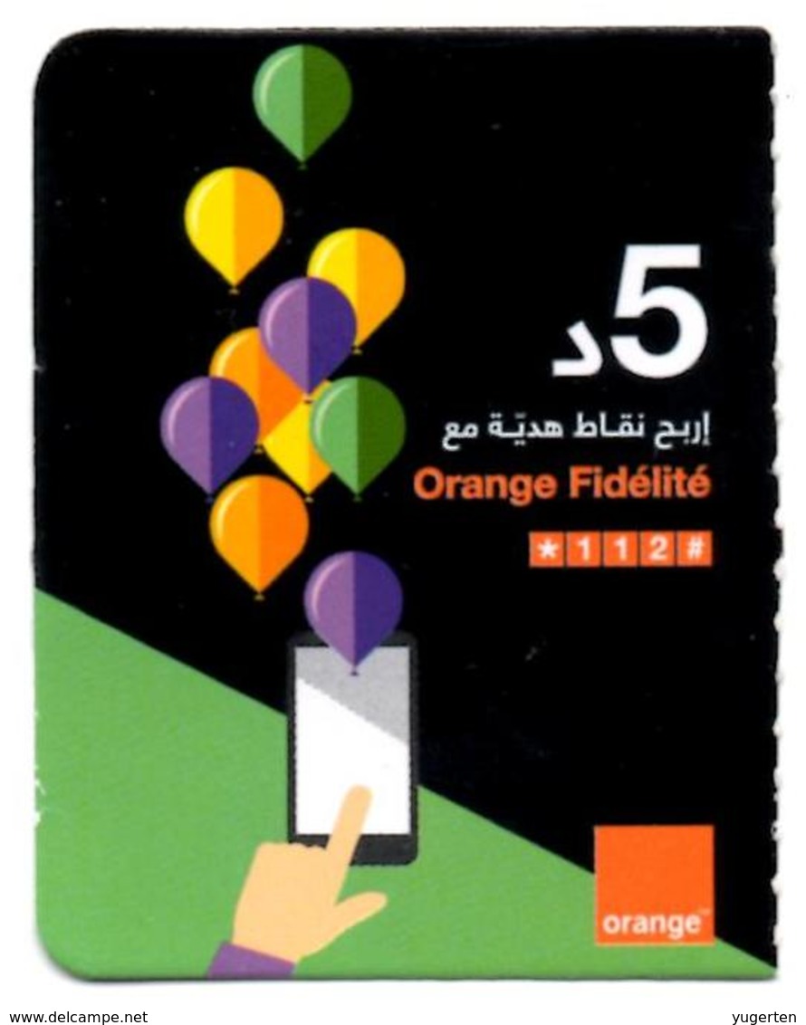 Phonecard Télécarte Tunisia Tunisie Orange Telefonkarte Telefonica Phonecards Télécartes Recharge Téléphone - Tunisie