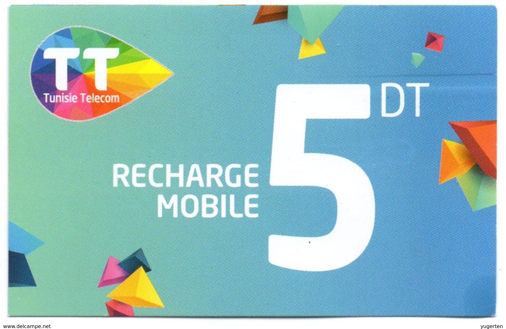 Phonecard Télécarte Tunisia Tunisie Telecom Telefonkarte Telefonica Phonecards Télécartes Recharge Téléphone - Tunesien