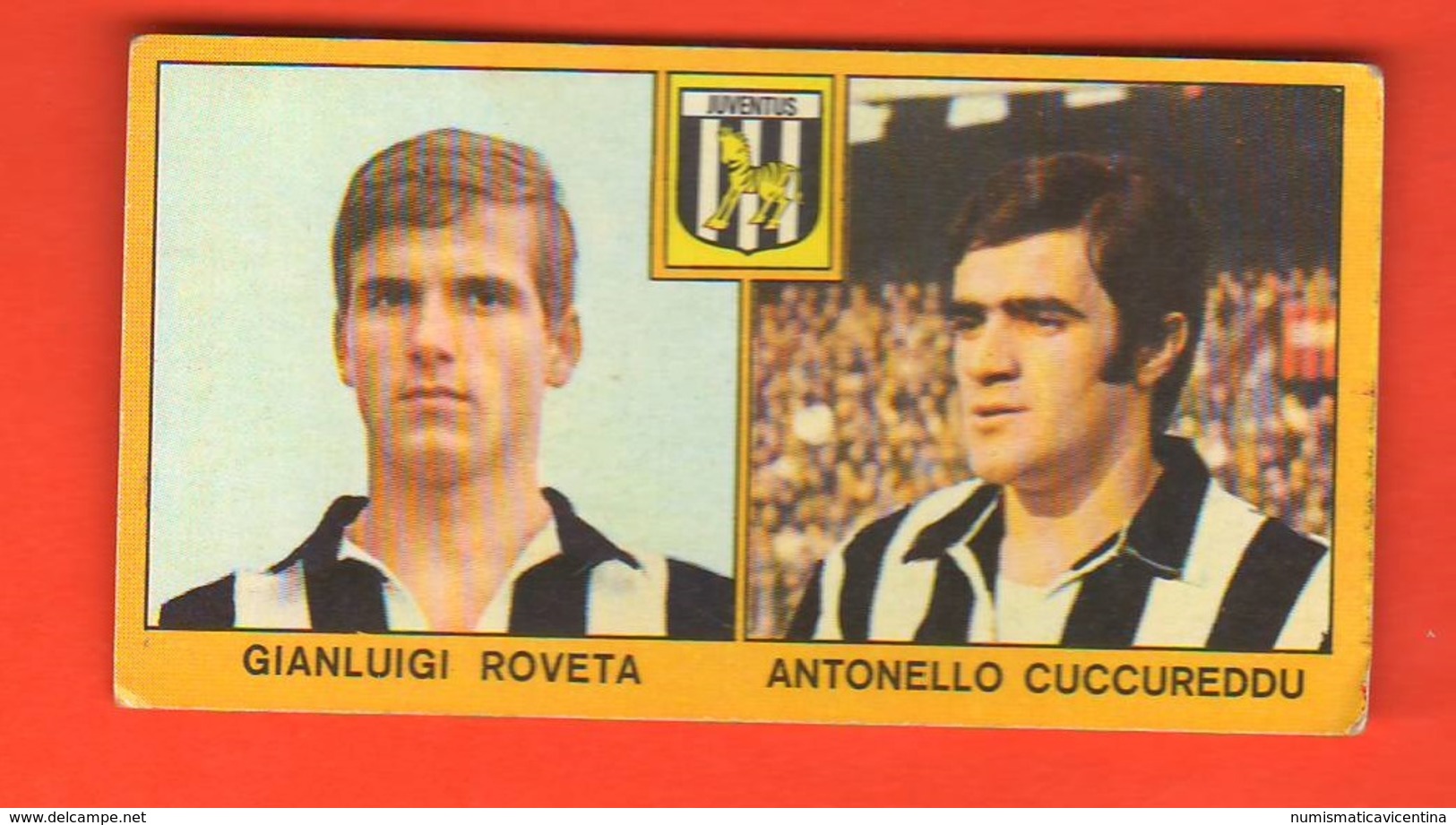Calcio PANINI Figurine JUVENTUS Campionati 1969 - 70 Calciatori ROVETA CUCCUREDDU - Edizione Italiana