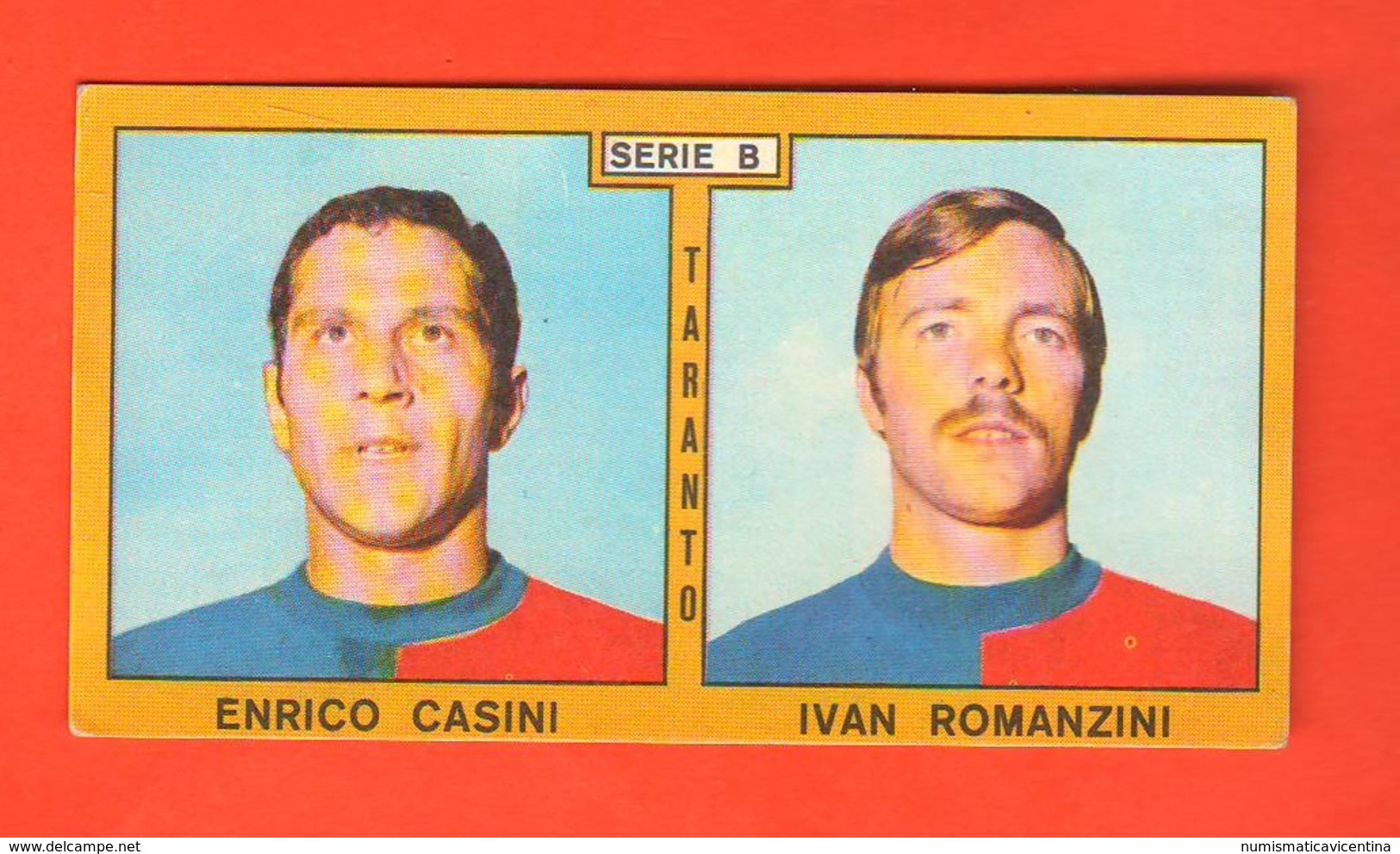 PANINI Figurine TARANTO Campionati 1969 - 70 Calciatori CASINI ROMANZINI - Edizione Italiana