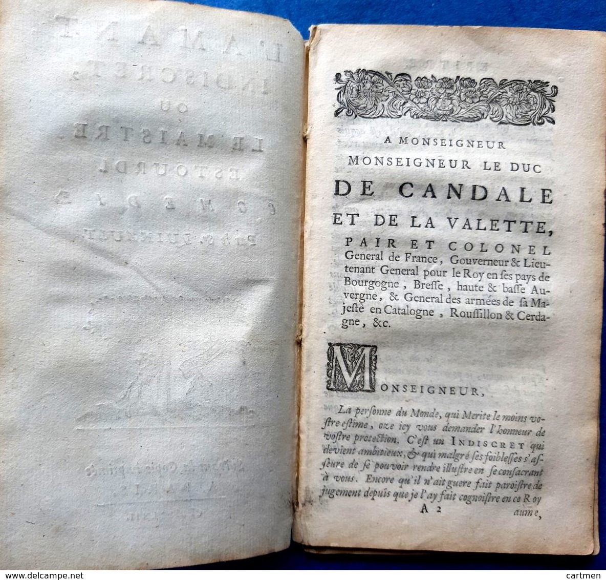 LIVRE 17° QUINAULT L'AMANT INDISCRET COMEDIE PARIS 1662 COMPLET SANS RELIURE 13 X 8 CM - Jusque 1700