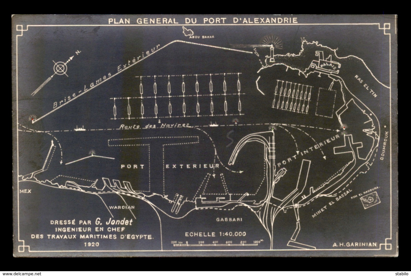 EGYPTE - ALEXANDRIE - PLAN GENERAL DU PORT - Alexandrie