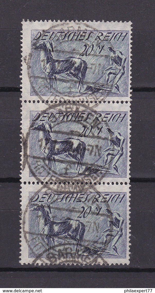 Deutsches Reich - 1921 - Michel Nr. 176 - Dreierstreifen - Gest. - 10,5 Euro - Gebraucht